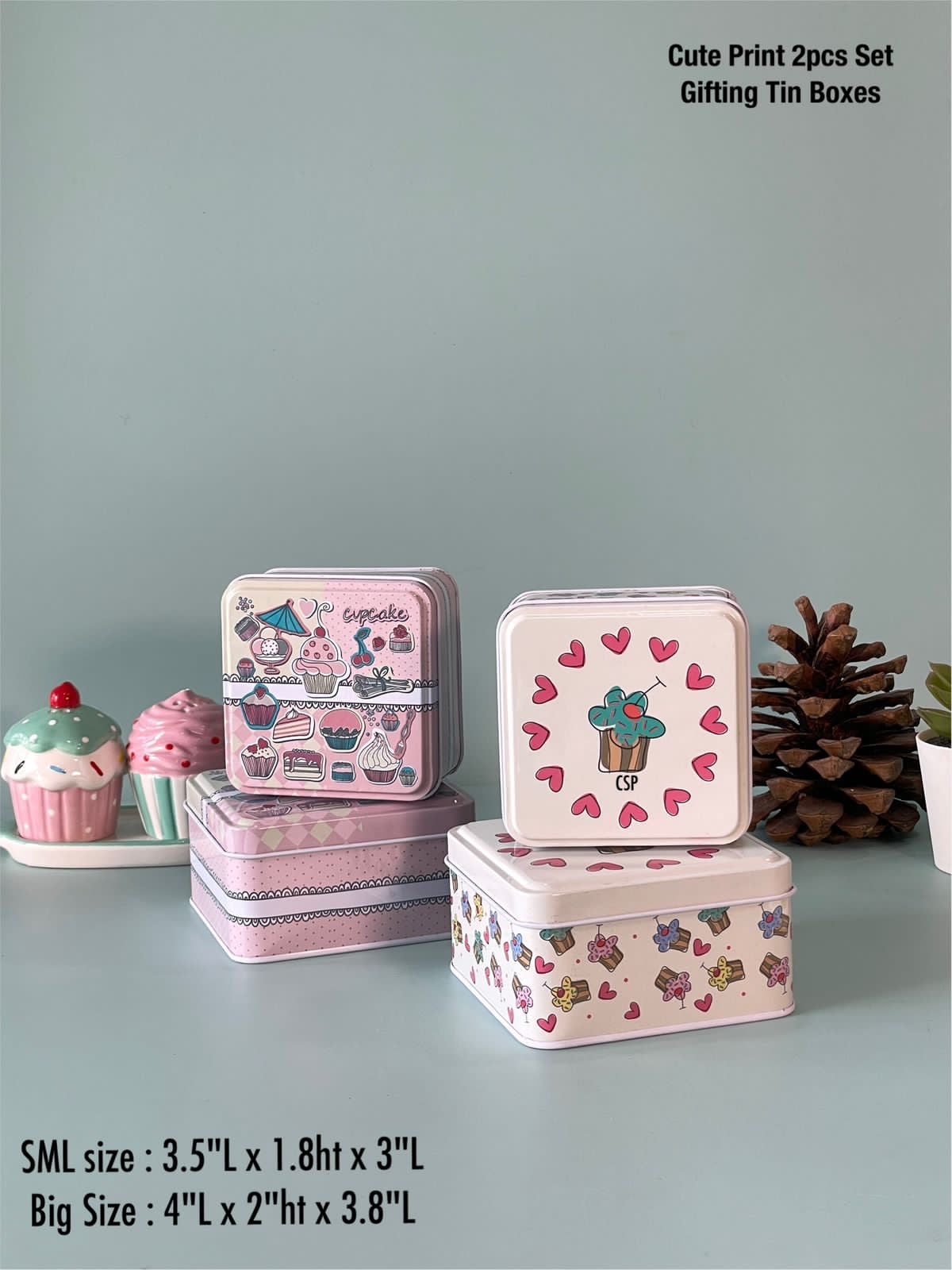 Tin Boxes (2 in 1)